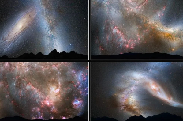 Andrómeda se aproxima a la Vía Láctea a 400 mil kilómetros por hora, sugiriendo un choque cósmico futuro.