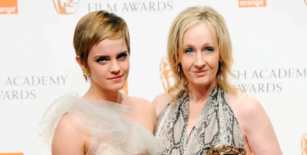 J.K. Rowling responde con ironía a las preguntas de Emma Watson y descarta toda aproximación.