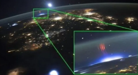 Una astronauta de la NASA capturó un singular fenómeno eléctrico en el espacio