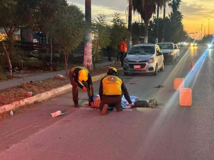 Fallece un adulto mayor atropellado en el Bulevar Praxedis Balboa