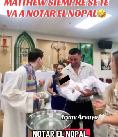 Un vídeo de un bautizo infantil en las redes sociales ha generado controversia. En el se muestra a una persona con un nombre de origen anglosajón, cuyas características físicas no coinciden con su nombre.