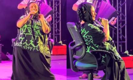 Amandititita canta una canción sentada en el FENAL, despertando diferentes opiniones en las redes