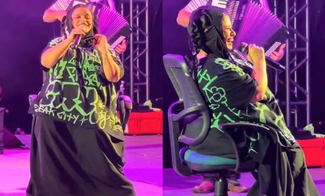 Amandititita canta una canción sentada en el FENAL, despertando diferentes opiniones en las redes