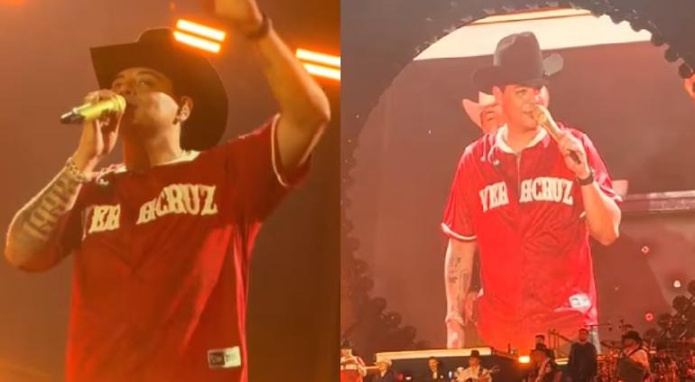 Eduín Caz tuvo que regañar a su público en un concierto porque algunos solicitaban una canción vinculada al narcotráfico.