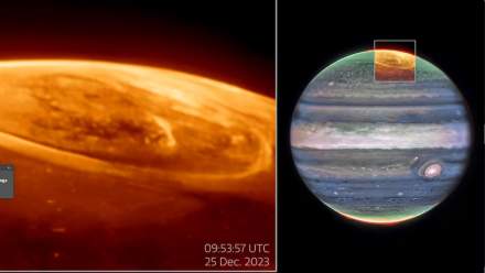 Se observó una actividad luminosa auroral intensa en la atmósfera de Júpiter por el telescopio James Webb.