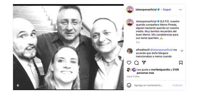 El actor Memo Pineda falleció a pocos días de cumplir 68 años, generando tristeza en Televisa. Miembros del espectáculo y compañeros de ‘Vecinos’ lo despidieron con sentidas palabras.