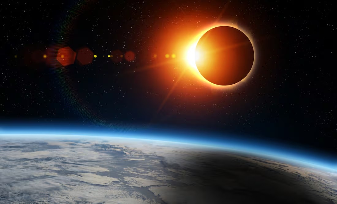 Durante un periodo específico, el eclipse solar se extenderá por varios minutos y solo será visible en algunas áreas del globo.