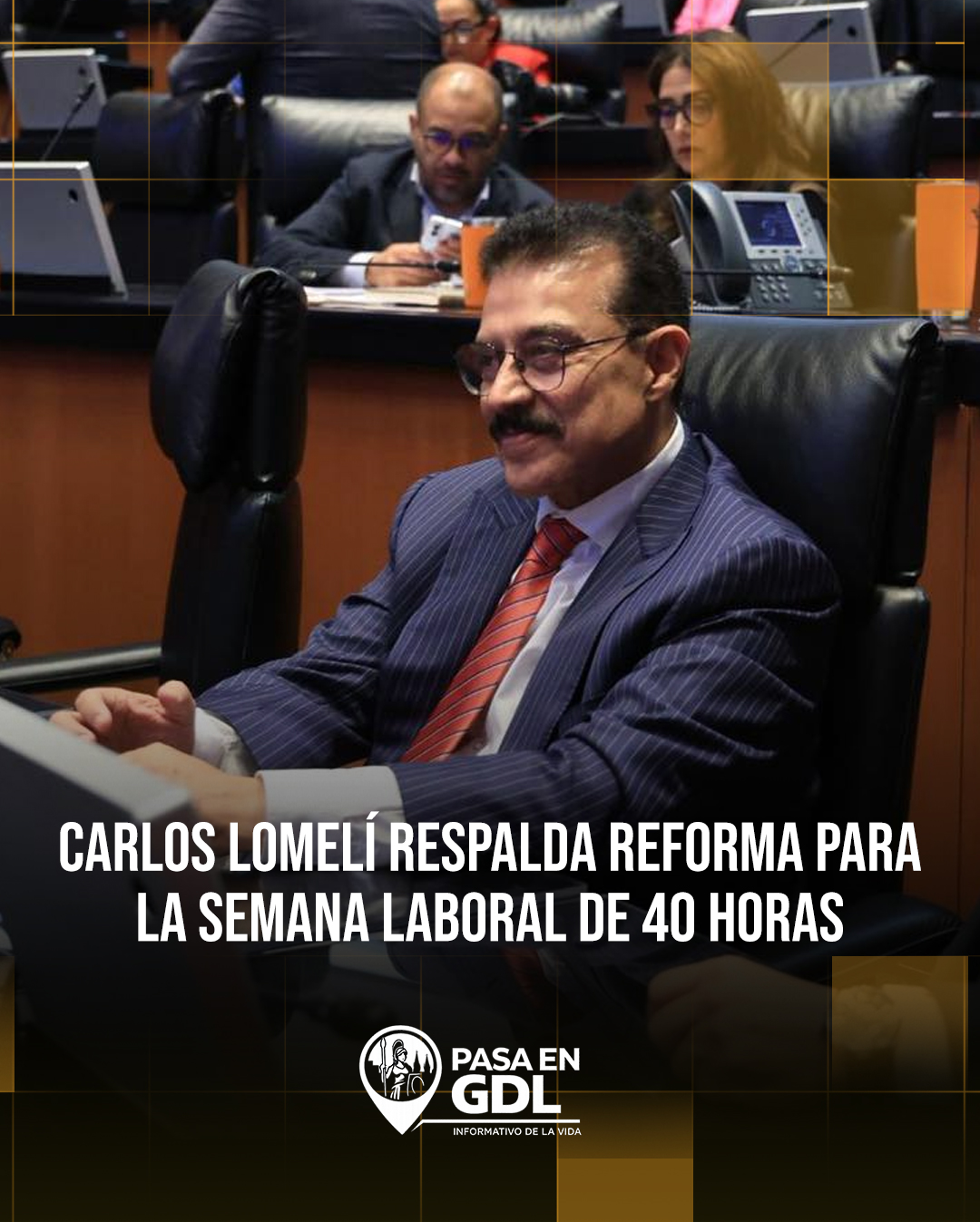 Senado avala reducir jornada laboral; Carlos Lomelí vota en decisión trascendental