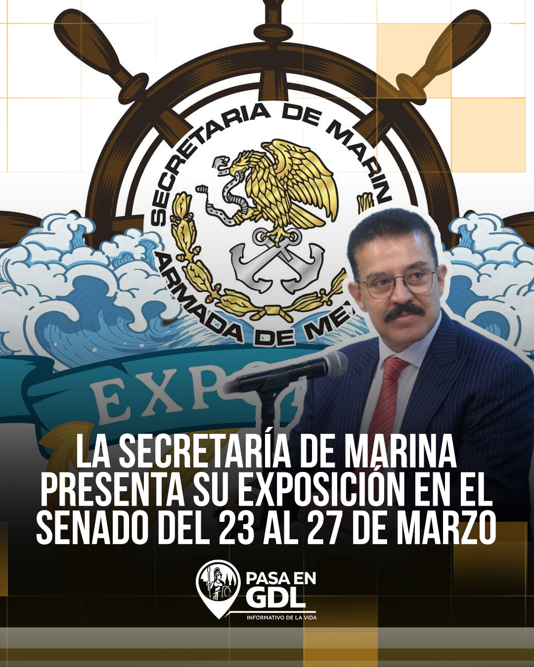 La Armada de México llega al Senado con EXPOMAR 2026