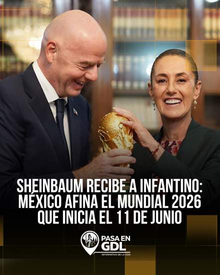 Sheinbaum e Infantino afinan detalles del Mundial 2026 en Palacio Nacional