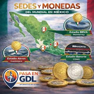 Guadalajara se alista para el Mundial 2026; Senado avala monedas especiales