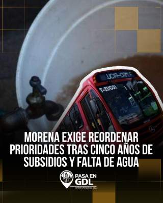 Cinco años de subsidios al transporte, cinco años de colonias sin agua