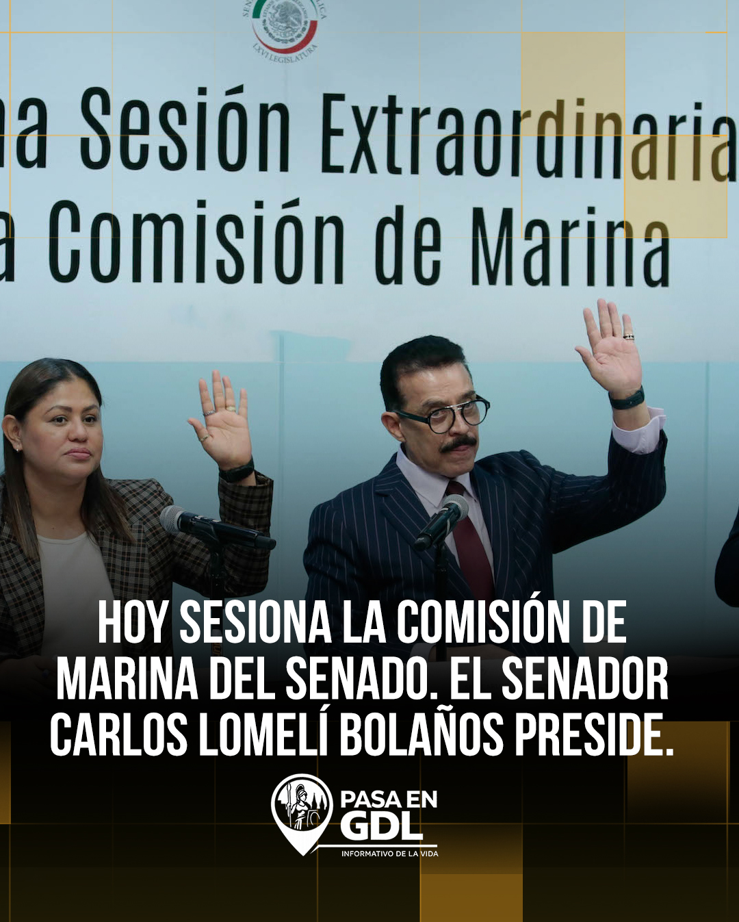 Comisión de Marina sesiona hoy con el senador Lomelí en la presidencia