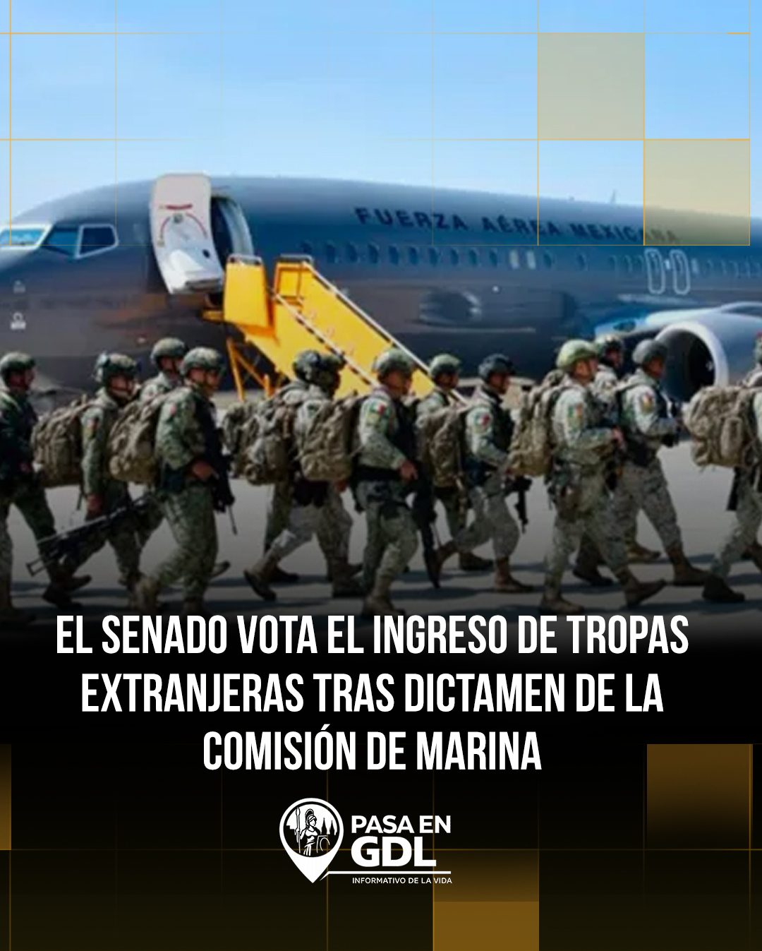 El Senado vota el ingreso de tropas extranjeras tras dictamen de la Comisión de Marina
