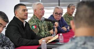 Gabinete de Seguridad visita Sinaloa; detienen a cinco presuntos ‘Chapitos’ y continúan búsqueda de minero atrapado