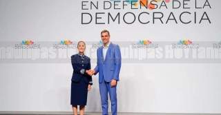 Sheinbaum propone destinar 10% del gasto militar mundial a reforestación en cumbre de Barcelona