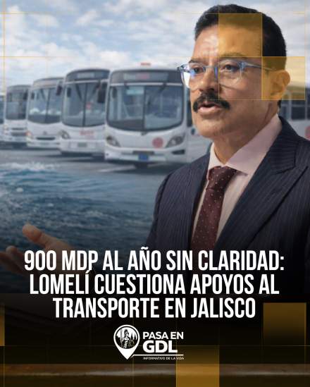 Lomelí exige transparentar subsidio al transporte en Jalisco