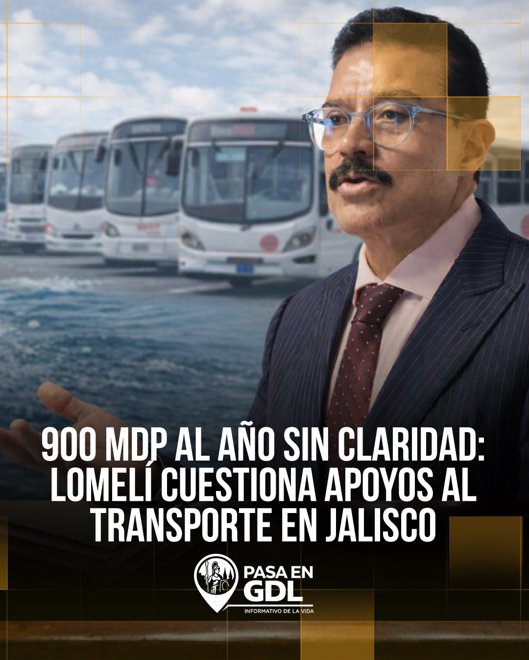 Lomelí exige transparentar subsidio al transporte en Jalisco