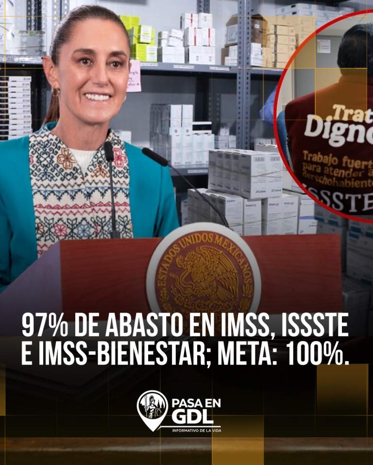 Abasto medicamentos 97% – salud federal llega a la ZMG