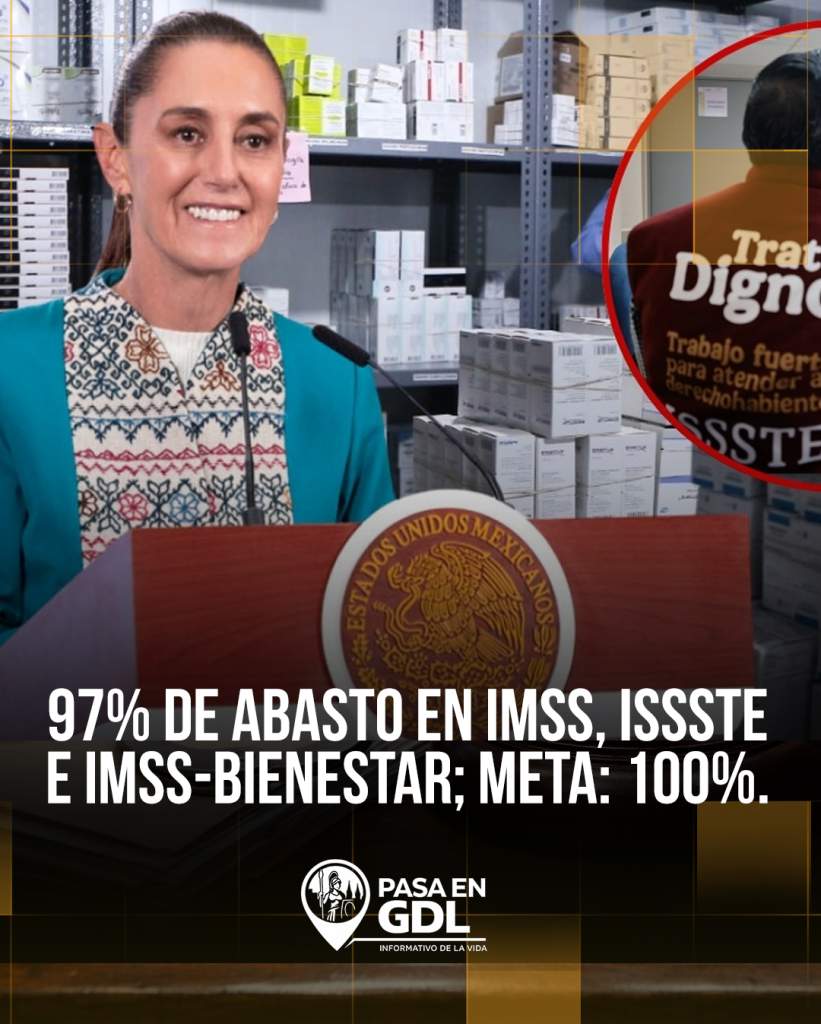 Abasto medicamentos 97% – salud federal llega a la ZMG