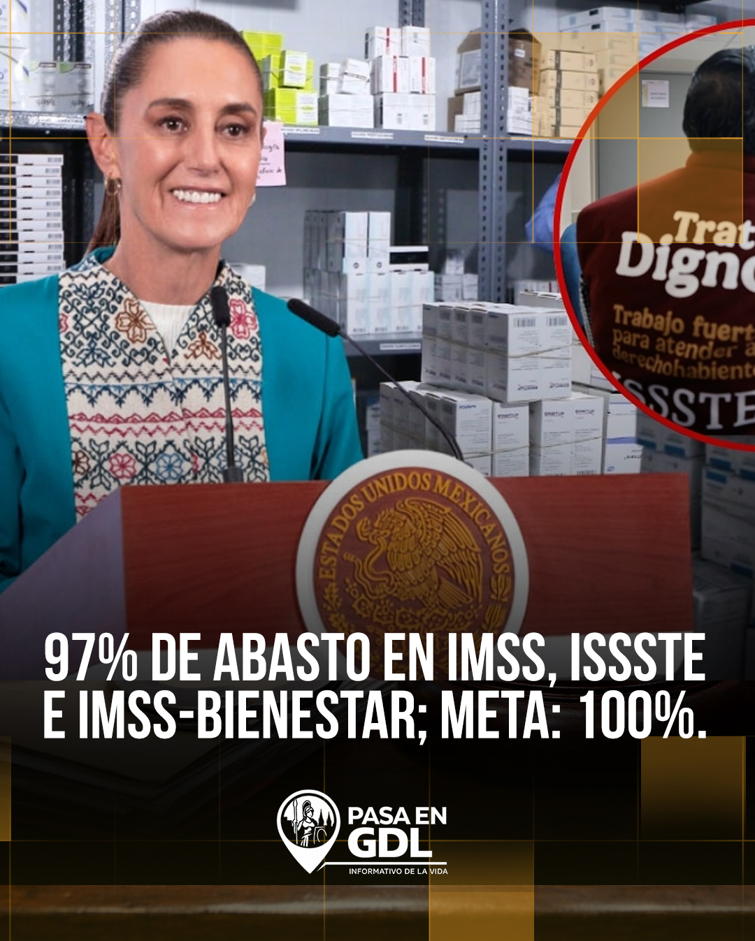 Abasto medicamentos 97% – salud federal llega a la ZMG