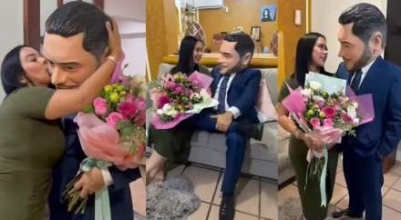 ¿El «Batman» mexicano es influencer? Botarga de Omar García Harfuch se vuelve viral entregando flores en Los Cabos