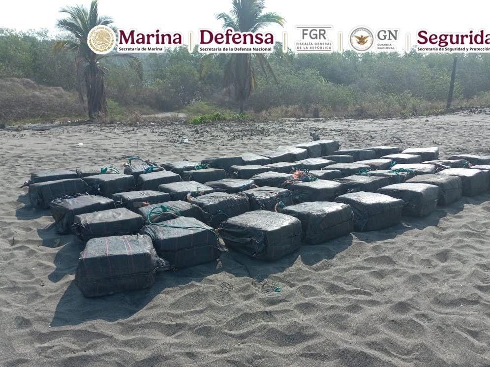 Golpe al narcotráfico: Marina incauta 1.5 toneladas de cocaína frente a las costas de Chiapas