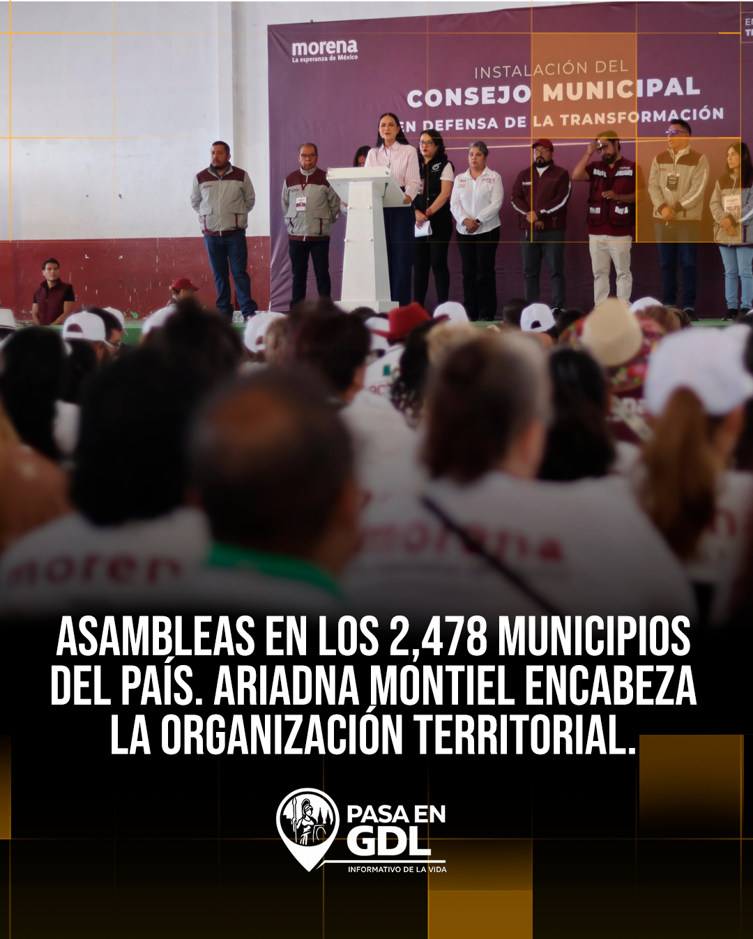 MORENA convoca a asambleas en los 2,478 municipios del país