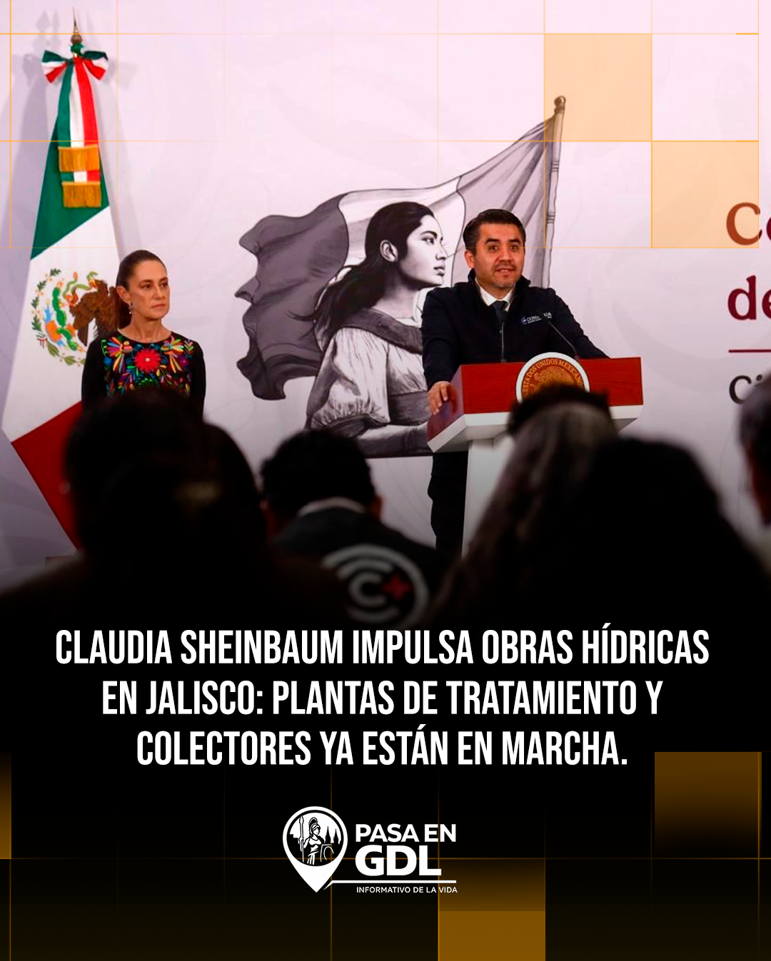 Sheinbaum y Conagua anuncian obras de saneamiento del Río Santiago