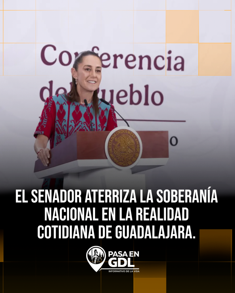 El senador aterriza la soberanía nacional en la realidad cotidiana de Guadalajara