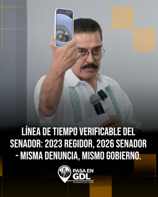 Línea de tiempo verificable del senador: 2023 regidor, 2026 senador – misma denuncia, mismo gobierno