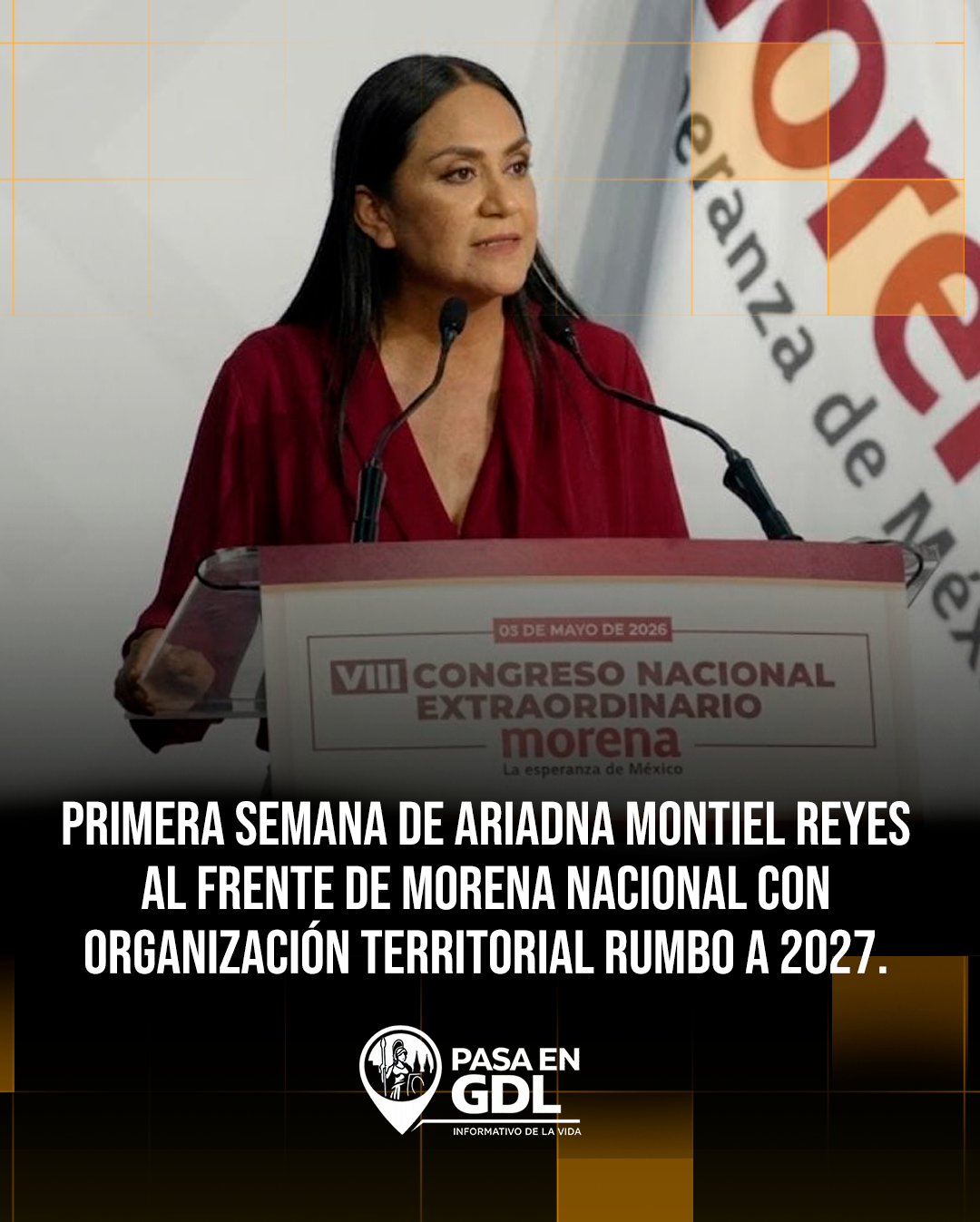 Ariadna Montiel concluye su primera semana al frente de MORENA Nacional