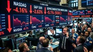 Sacudida en Wall Street: El Nasdaq se desploma 4.16% y firma su peor día del año por el colapso de los chips