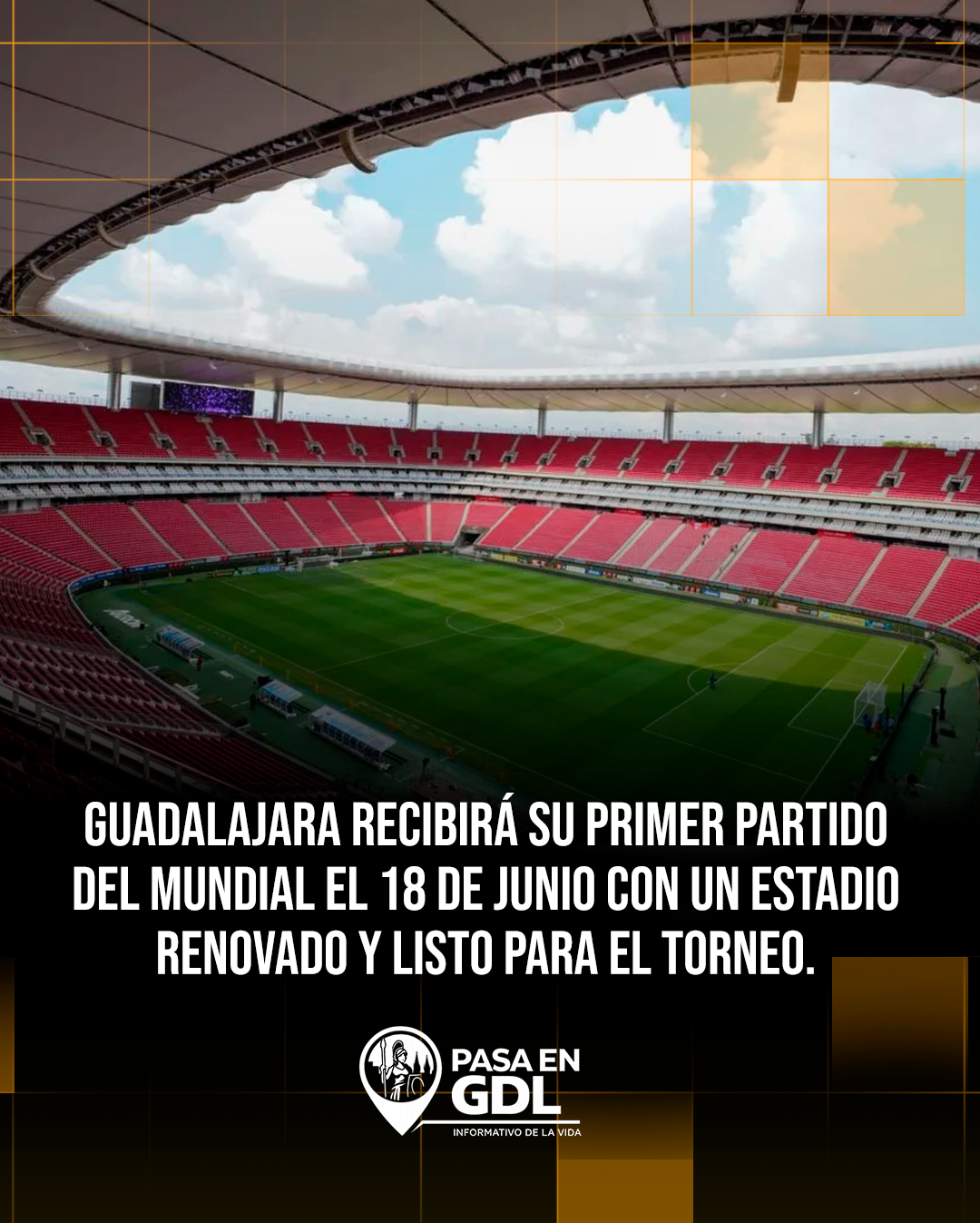 El Estadio Guadalajara está listo para el Mundial