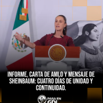 Informe, carta y respuesta: cuatro días de unidad en la transformación