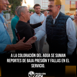 Reportes vecinales de baja presión, servicio irregular y fallas de drenaje