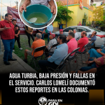 Recorrido del senador Lomelí por colonias de Guadalajara con fallas de suministro