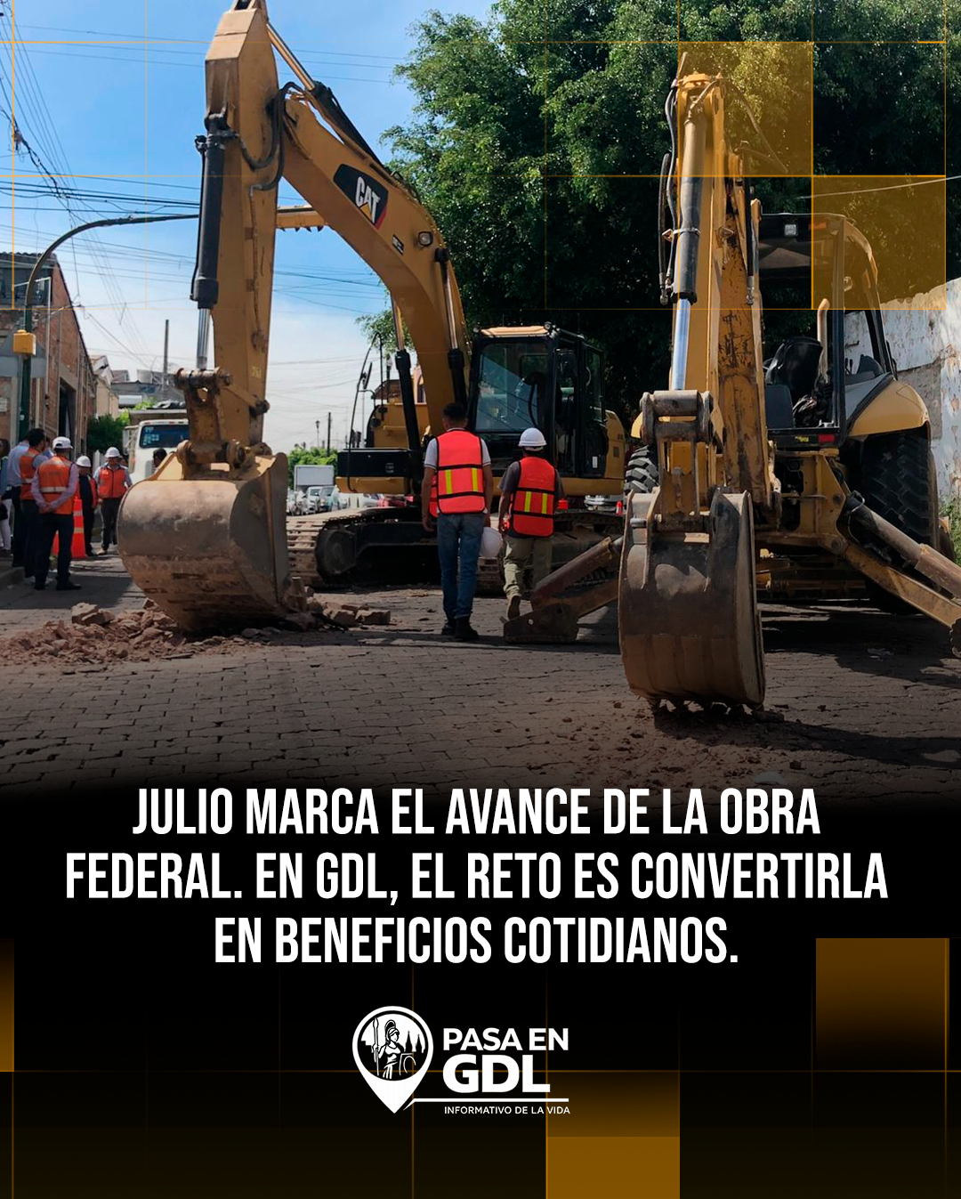 Obra pública que empieza a reflejarse
